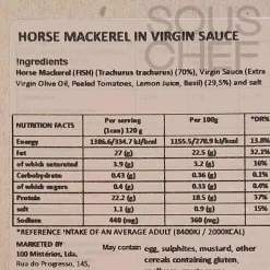 ABC+ Horse Mackerel in Virgin Sauce, 120g New