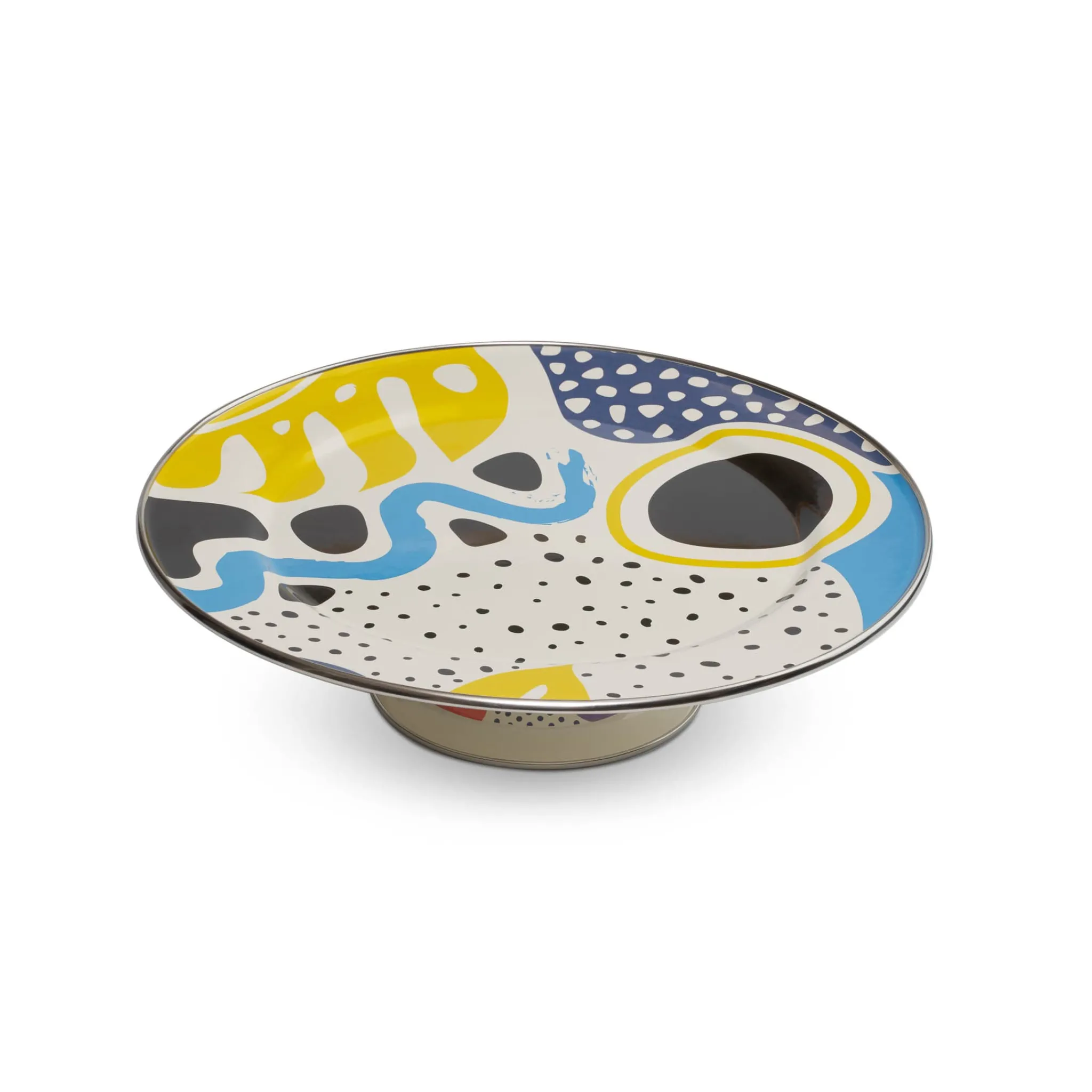 Kapka Enamel Abstract Enamel Cake Stand, 30cm dia Online