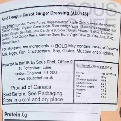 Acid League Carrot Ginger Dressing, 354ml Online