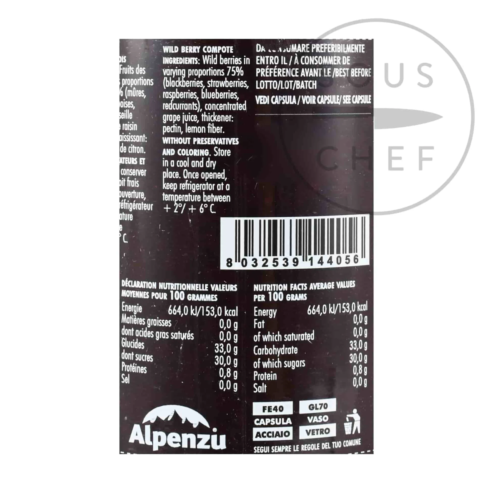 Alpenzu Wild Berry Preserve 100% Fruit Jam, 350g Best