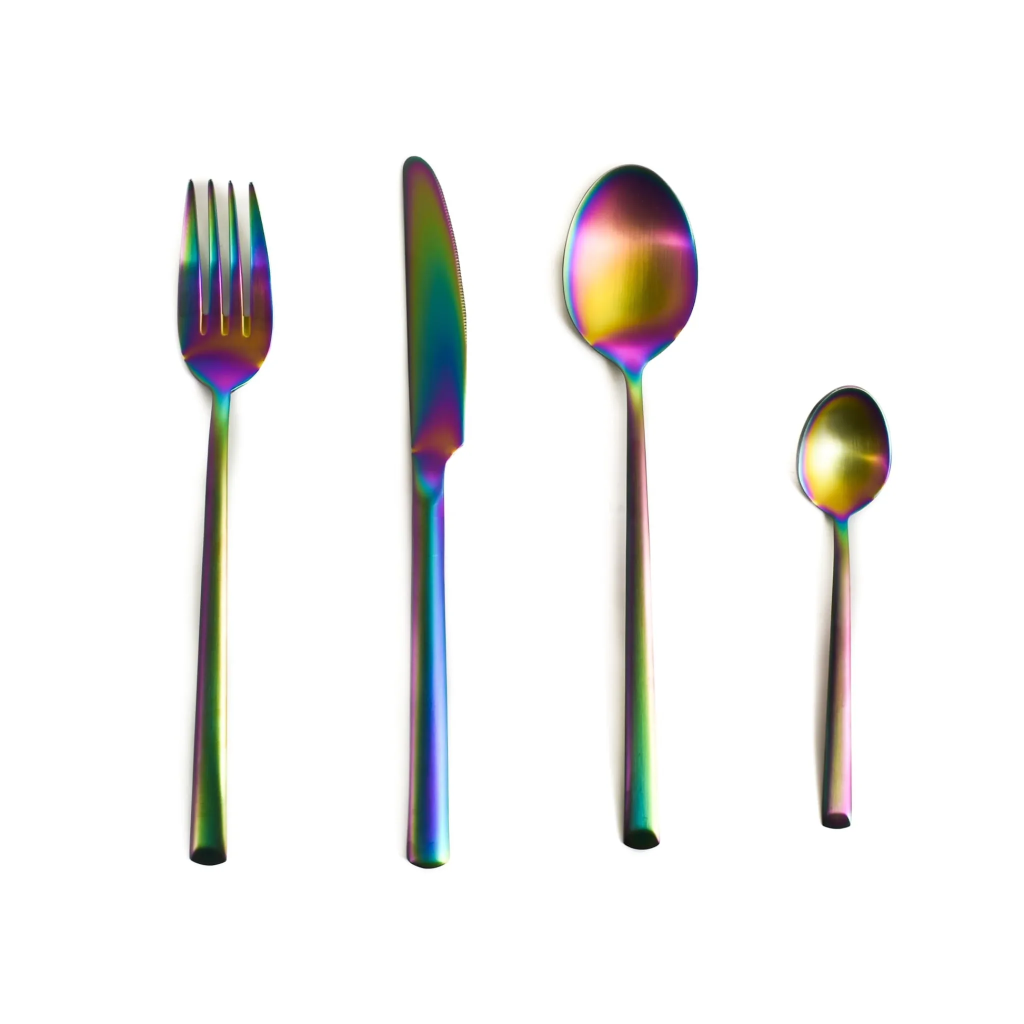 Herdmar Arco Matte Multicolour 4 Piece Place Setting Cutlery Set Online