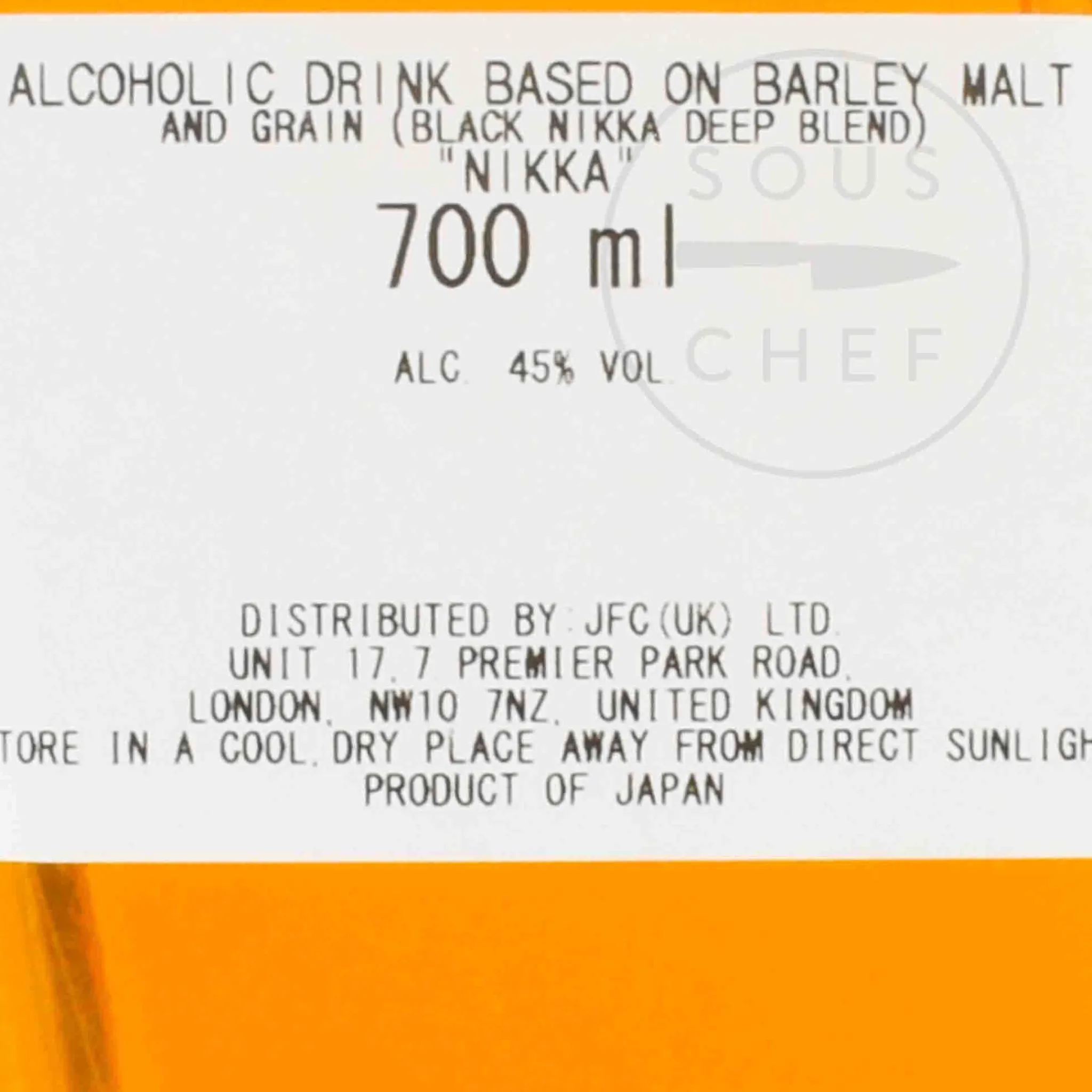 Nikka Asahi Black Whisky Deep Blend, 45%, 700ml Hot