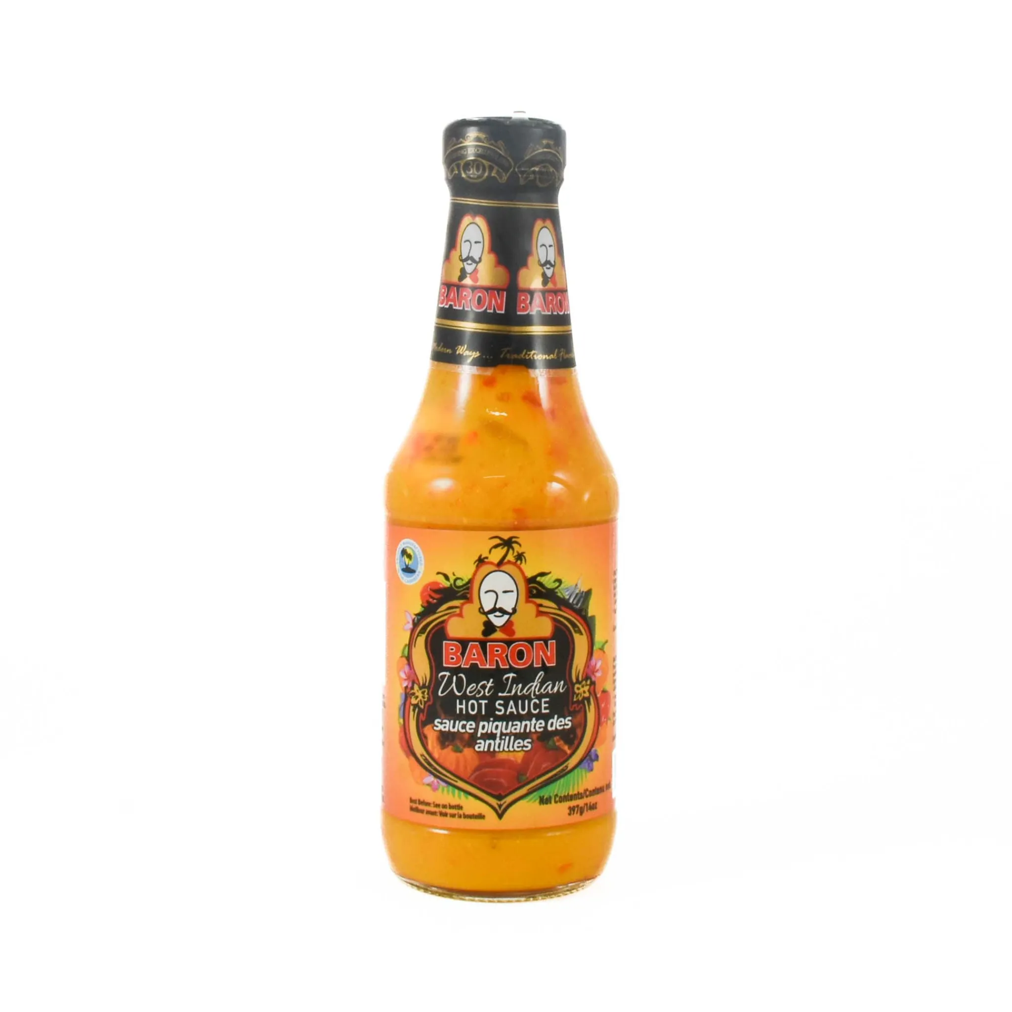 Baron West Indian Hot Sauce, 397g Best