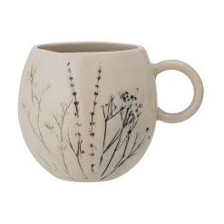 Bloomingville Bea Floral Mug, Nature, 9.5cm Discount