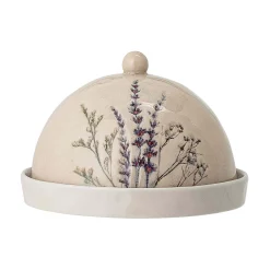 Bloomingville Bea Floral Round Butter Dish, 15cm Discount