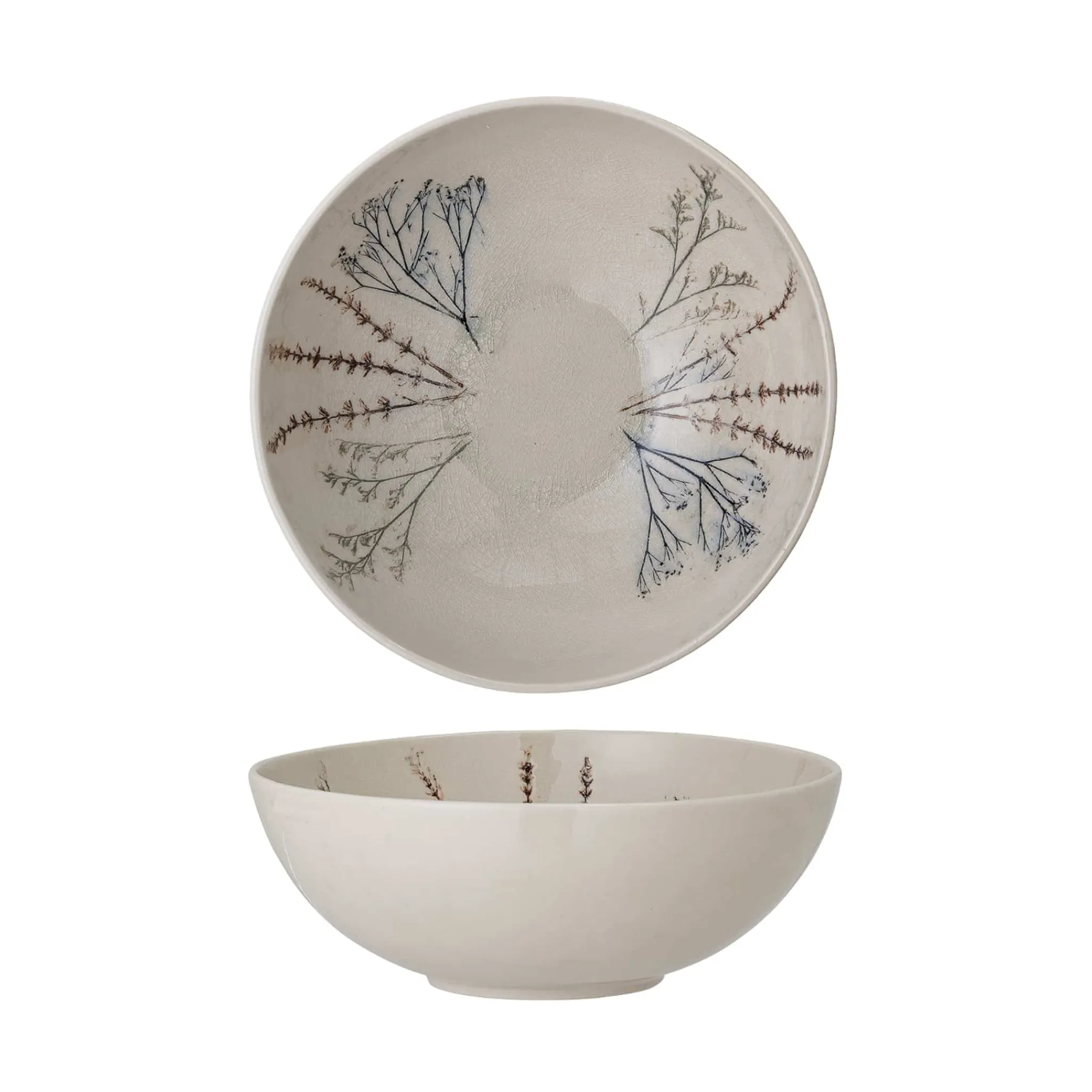 Bloomingville Bea Floral Serving Bowl, 30.5cm Clearance