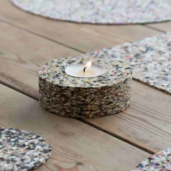 Liga Beach Clean Recycled Cork Tealight Holder, 9cm Hot