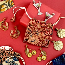 My Doris Beaded Martini Earrings New