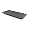 Melamine Black Rectangle Serving Plate, 30x15cm Clearance