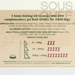 Dog by The Hob Blackcurrant, Apple & Oat Dog Biscuit Kit, 470g Outlet