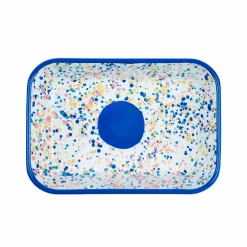 Kapka Enamel Blue Dot Enamel Roasting & Serving Dish Hot