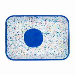 Kapka Enamel Blue Dot Enamel Roasting & Serving Dish Hot
