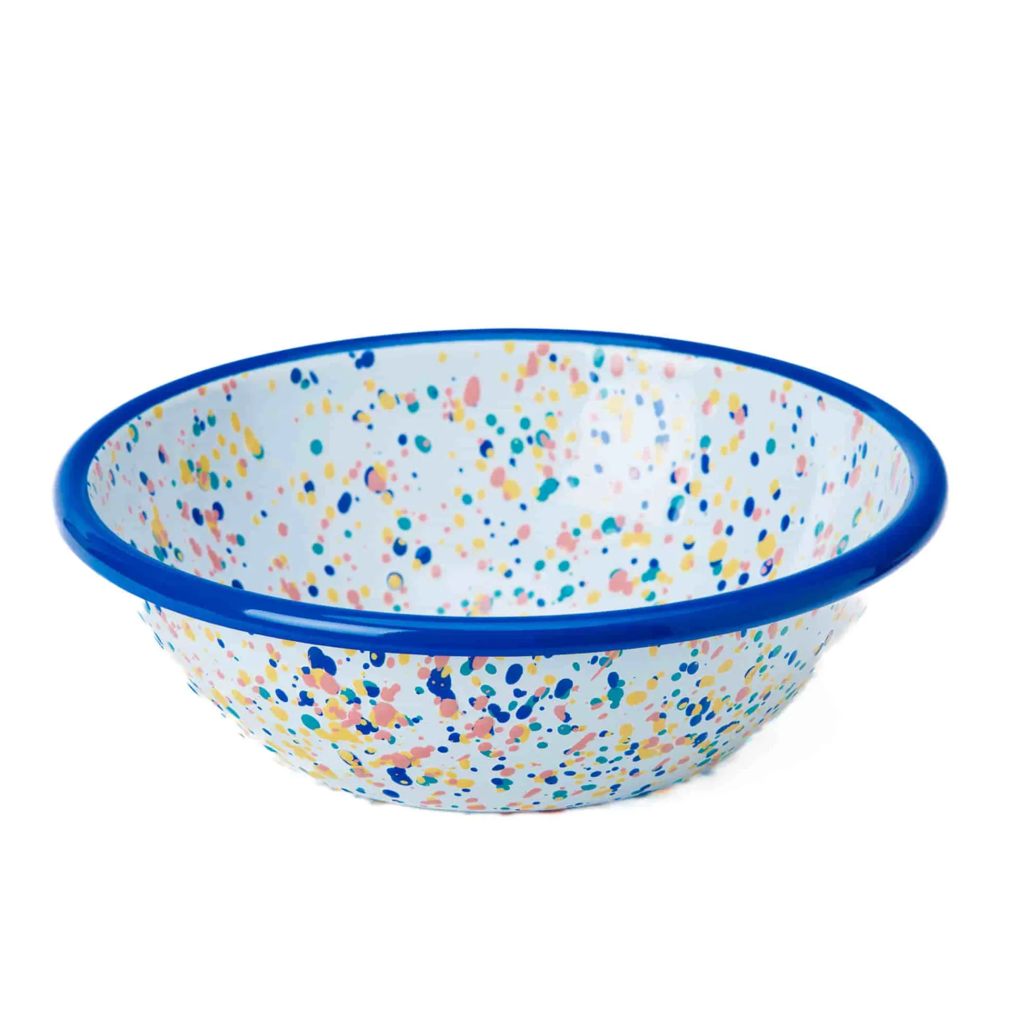 Kapka Enamel Blue Dot Enamel Salad Bowl Sale