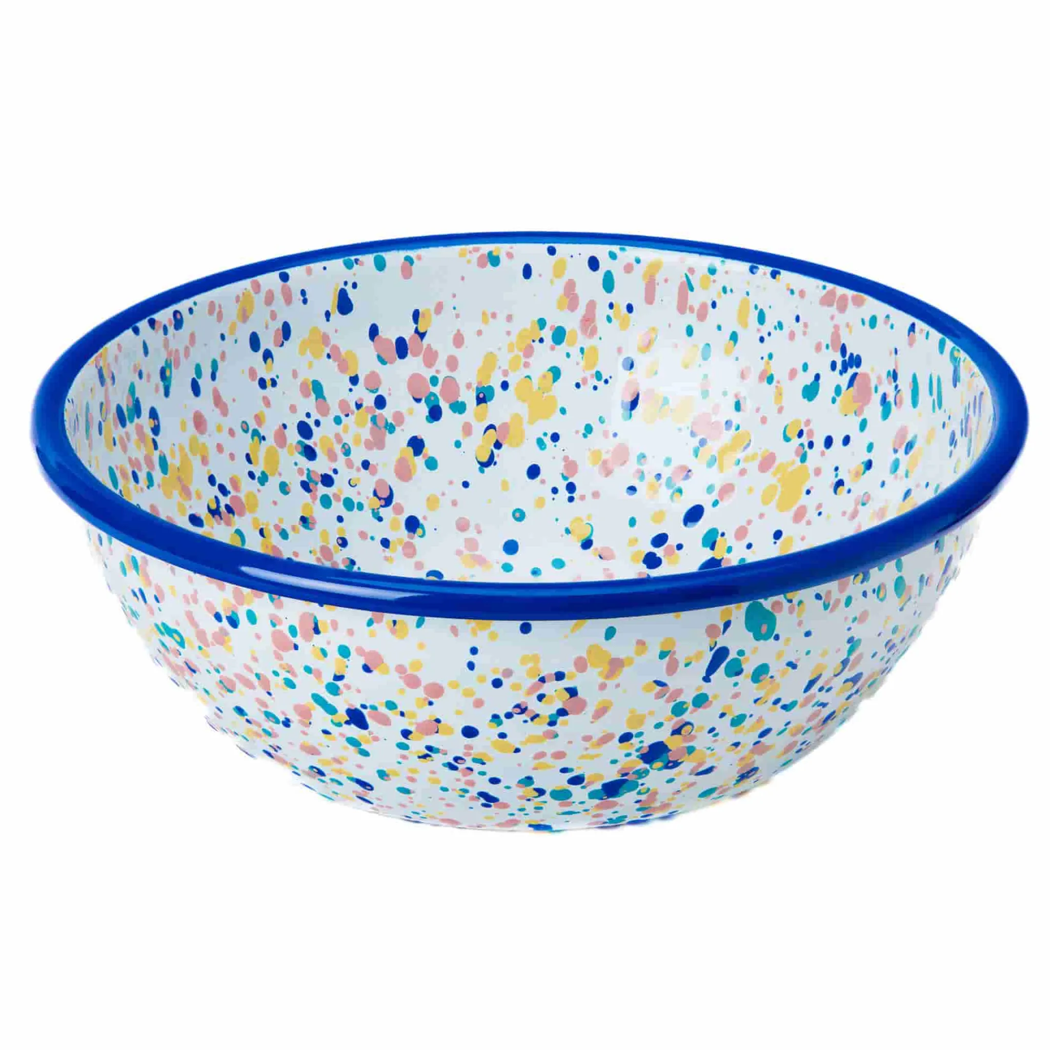 Kapka Enamel Blue Dot Enamel Salad Bowl Sale