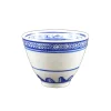 Chinese Tableware Blue Rice Pattern Tea Cup, 80ml Discount