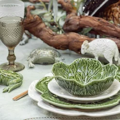 Bordallo Pinheiro White Cabbage Plate, 19cm Online