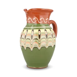 Bulgarian Pottery Bulgarian Troyan Mint Green Pitcher, 1 Litre Sale