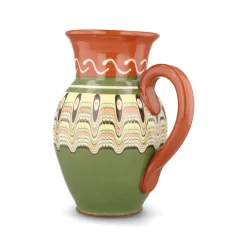 Bulgarian Pottery Bulgarian Troyan Mint Green Pitcher, 1 Litre Sale