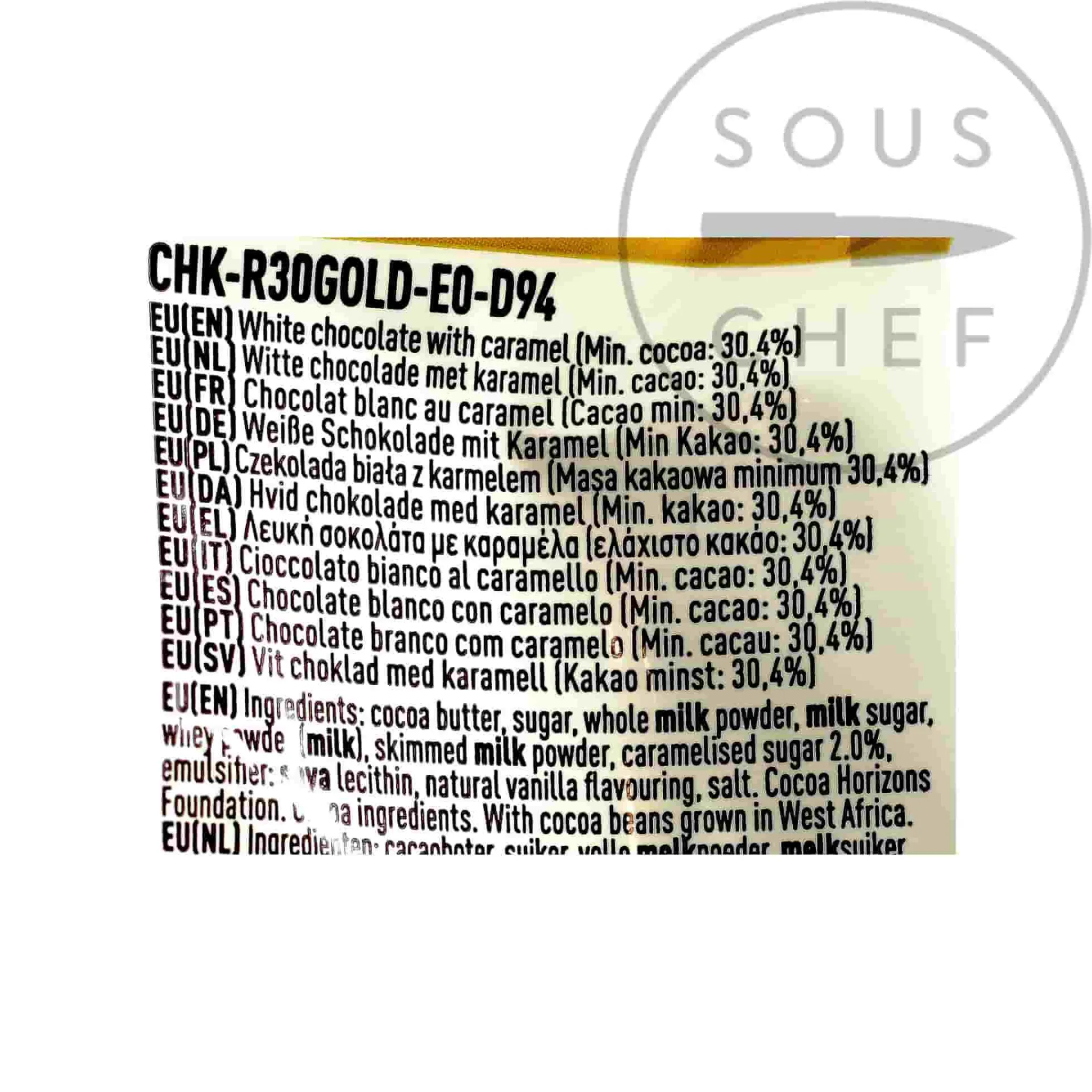 Callebaut Caramel Chocolate Couverture, 400g Discount