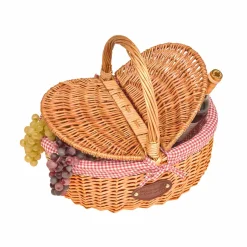 Les Jardin de la Comtesse Campagne Red Gingham Empty Picnic Basket Discount