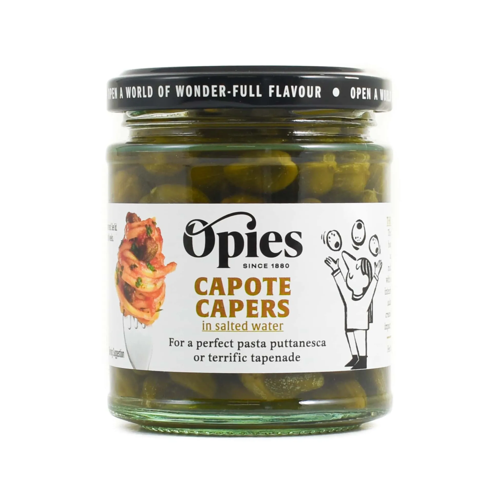 Opies Capote Capers in Salted Water, 180g Hot