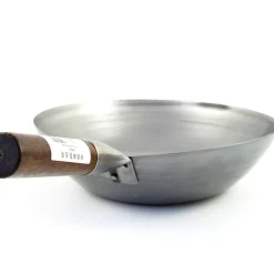 Chinese Tableware Carbon Steel Wok - Flat Base, 33cm dia Discount