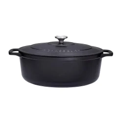 Chasseur Black Cast Iron Oval Dutch Oven, 29cm Discount