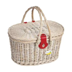 Les Jardin de la Comtesse Cheverny Cherry Print Picnic Basket, 4 Person Online