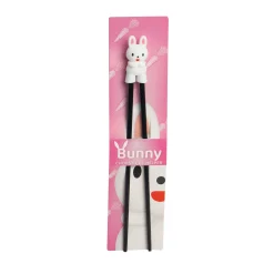 Kiji Stoneware & Ceramics Children's Chopstick Helper, Rabbit Hot