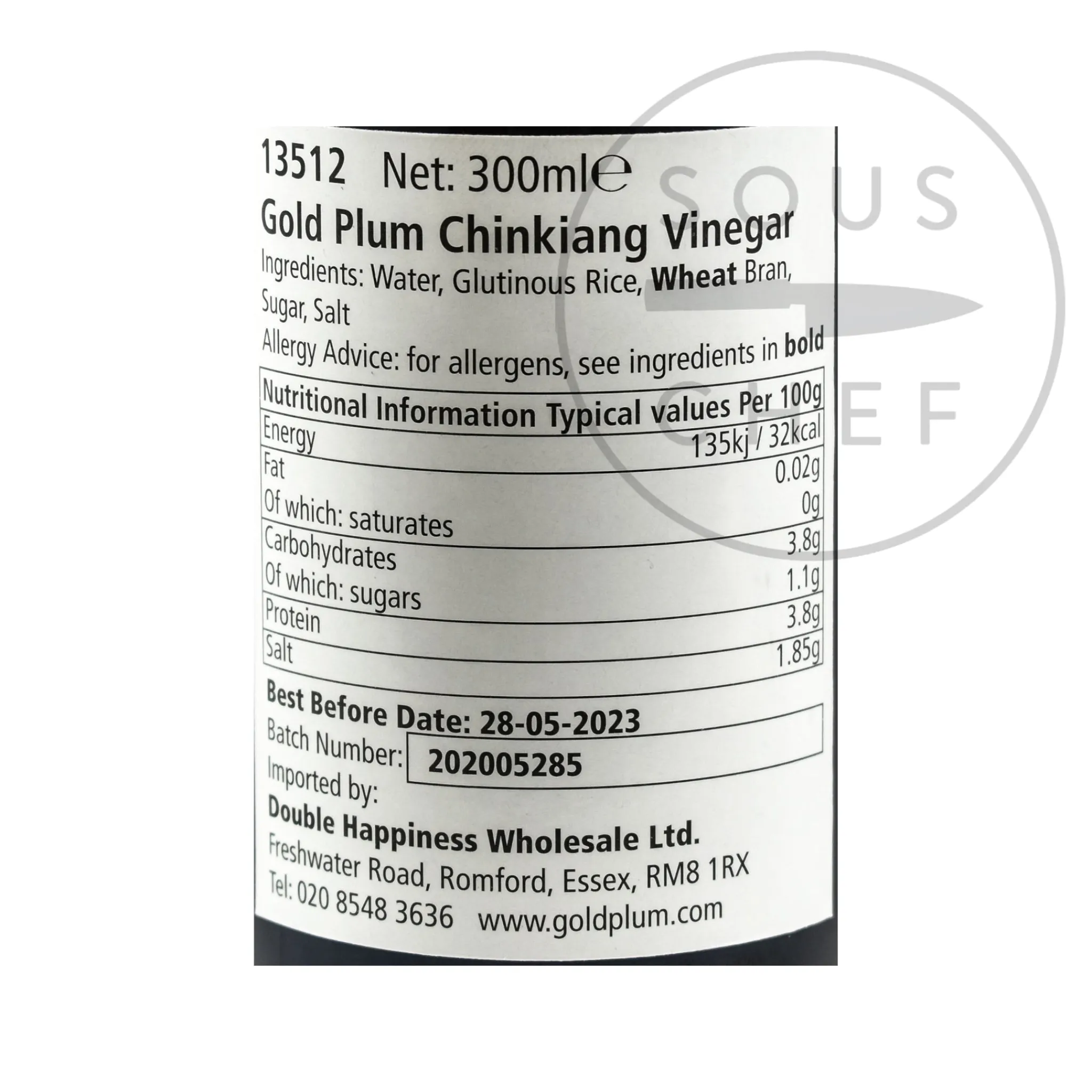 Gold-Plum Chinkiang Black Rice Vinegar, 300ml Online