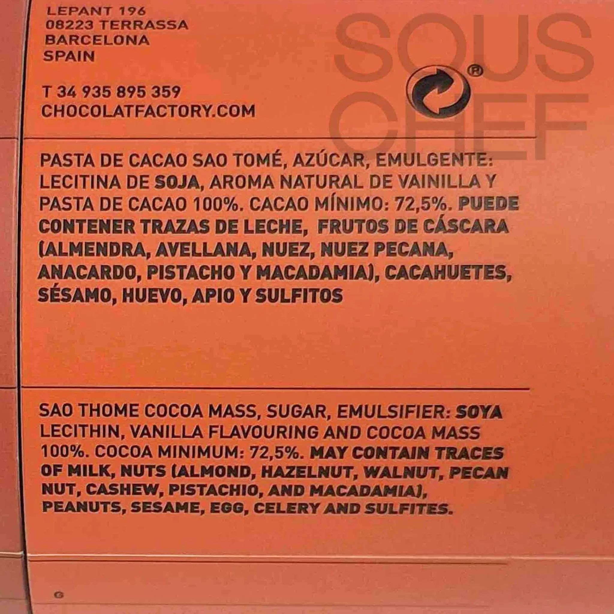 Chocolat Factory Intense Dark Hot Chocolate, 300g Clearance