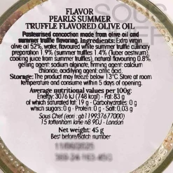 Christine Le Tennier Extra Virgin Olive Oil & Summer Truffle Pearls, 45g Clearance