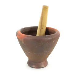 Chinese Cookware Clay Mortar & Pestle - for Som Tum 9" Best