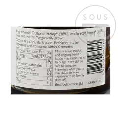 Clearspring Organic Unpasteurised Barley Miso, 300g Hot