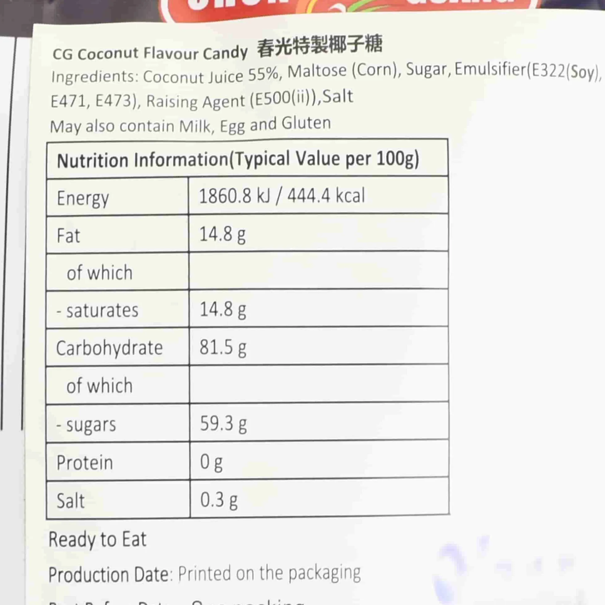 Chunguang Coconut Candy, 228g Online