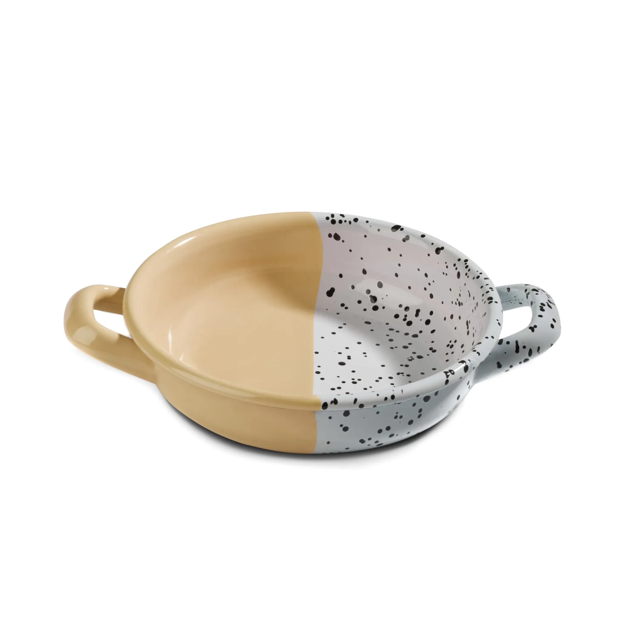 Kapka Enamel Colour Pop Enamel Frying Pan and Serving Dish, Yellow, 16cm Online