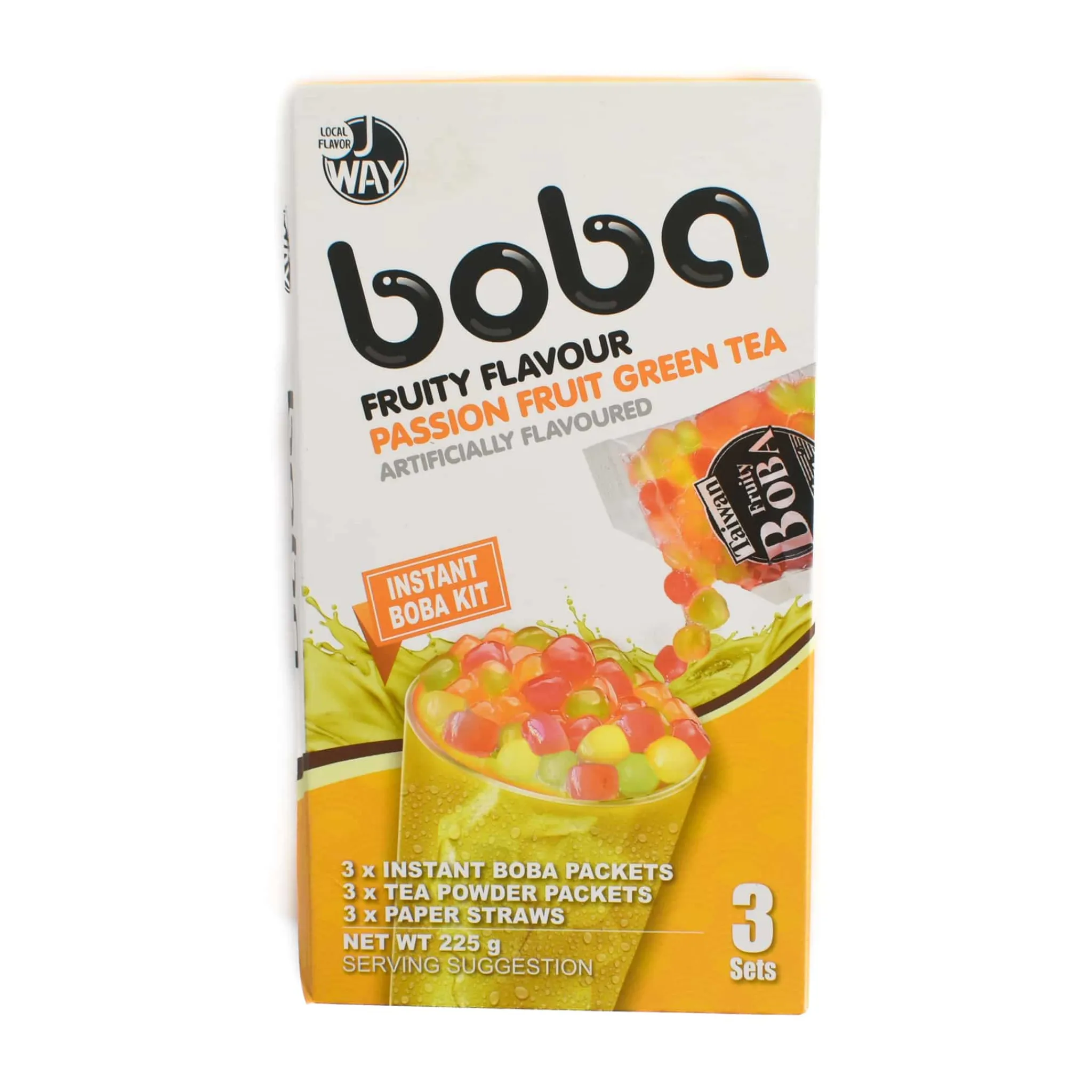 J WAY Colourful Boba Tropical Iced Tea Kit, 3 sets Outlet