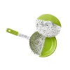 Kapka Enamel Colourpop Enamel Saute Pan with Lid, Lime Green, 16cm dia Best