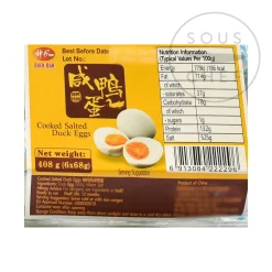 Shen Dan Cooked Salted Duck Eggs - 6 eggs Sale