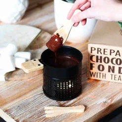 Cookut Chocolate Fondue with Tealight, Black New