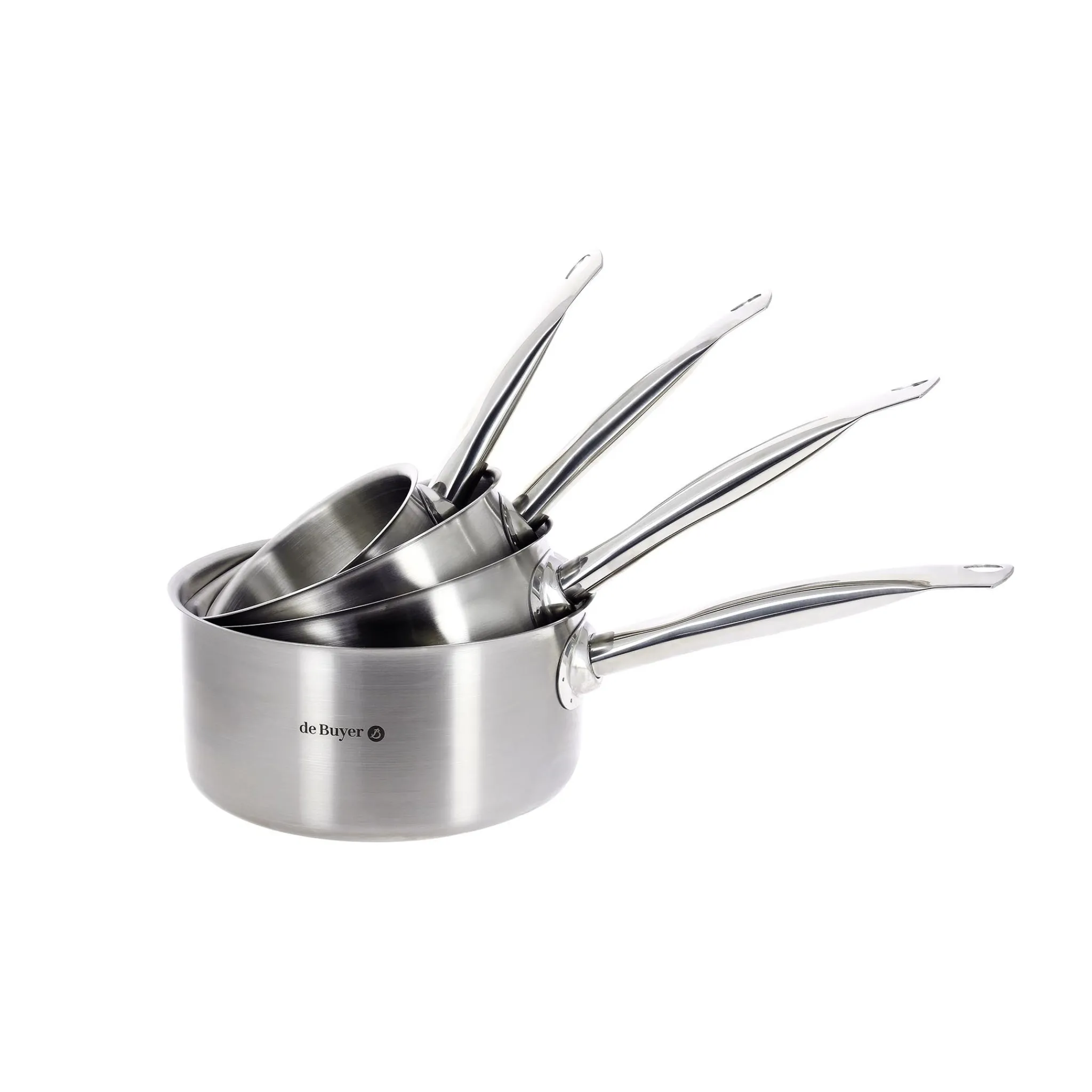 De Buyer Prim Appety Stainless Saucepan Set New