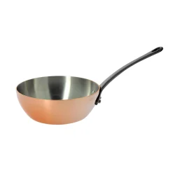 De Buyer Prima Matera Induction-Compatible Copper Saute Pan - Conical