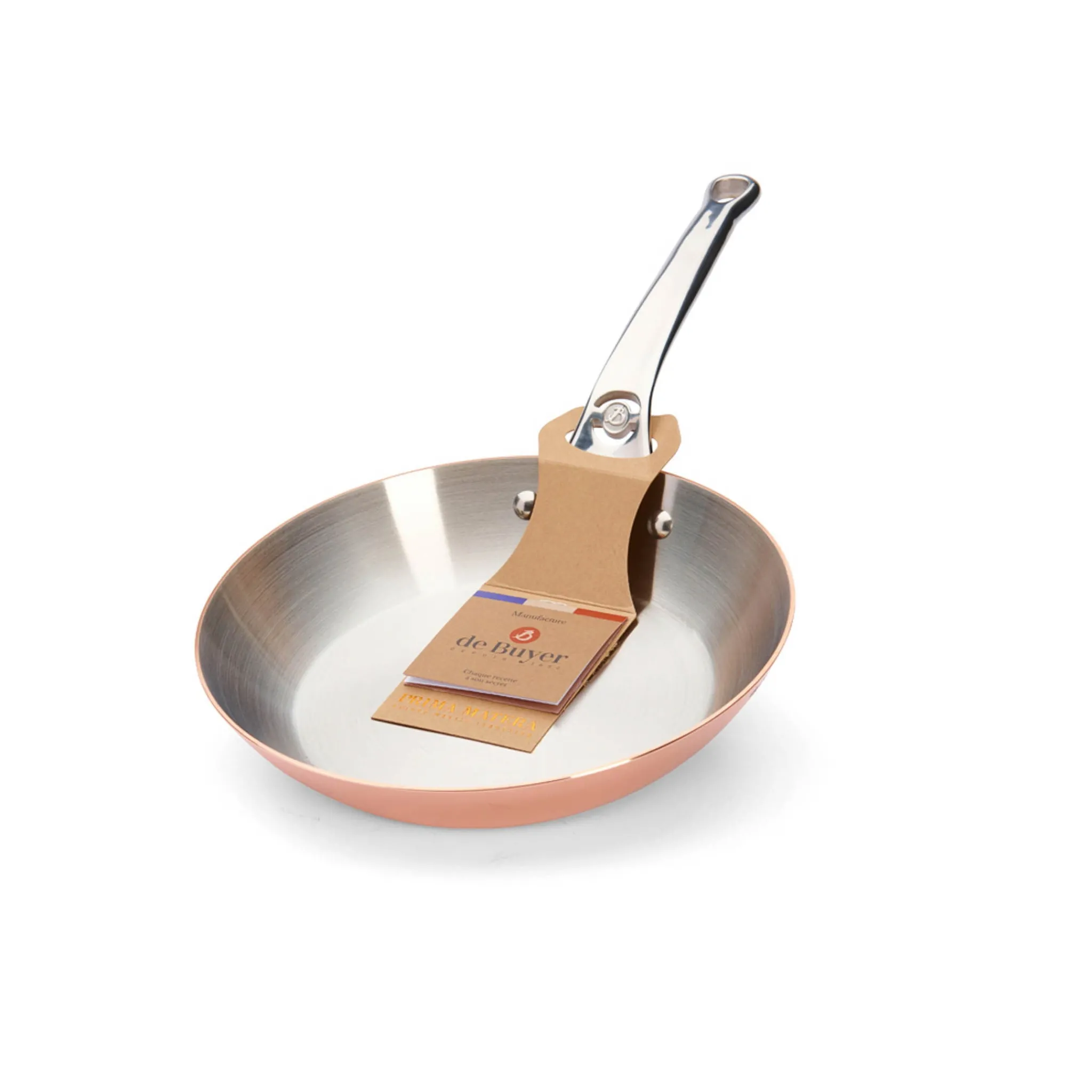 De Buyer Prima Matera Induction Copper Frying Pan with Stainless Steel Handle Online