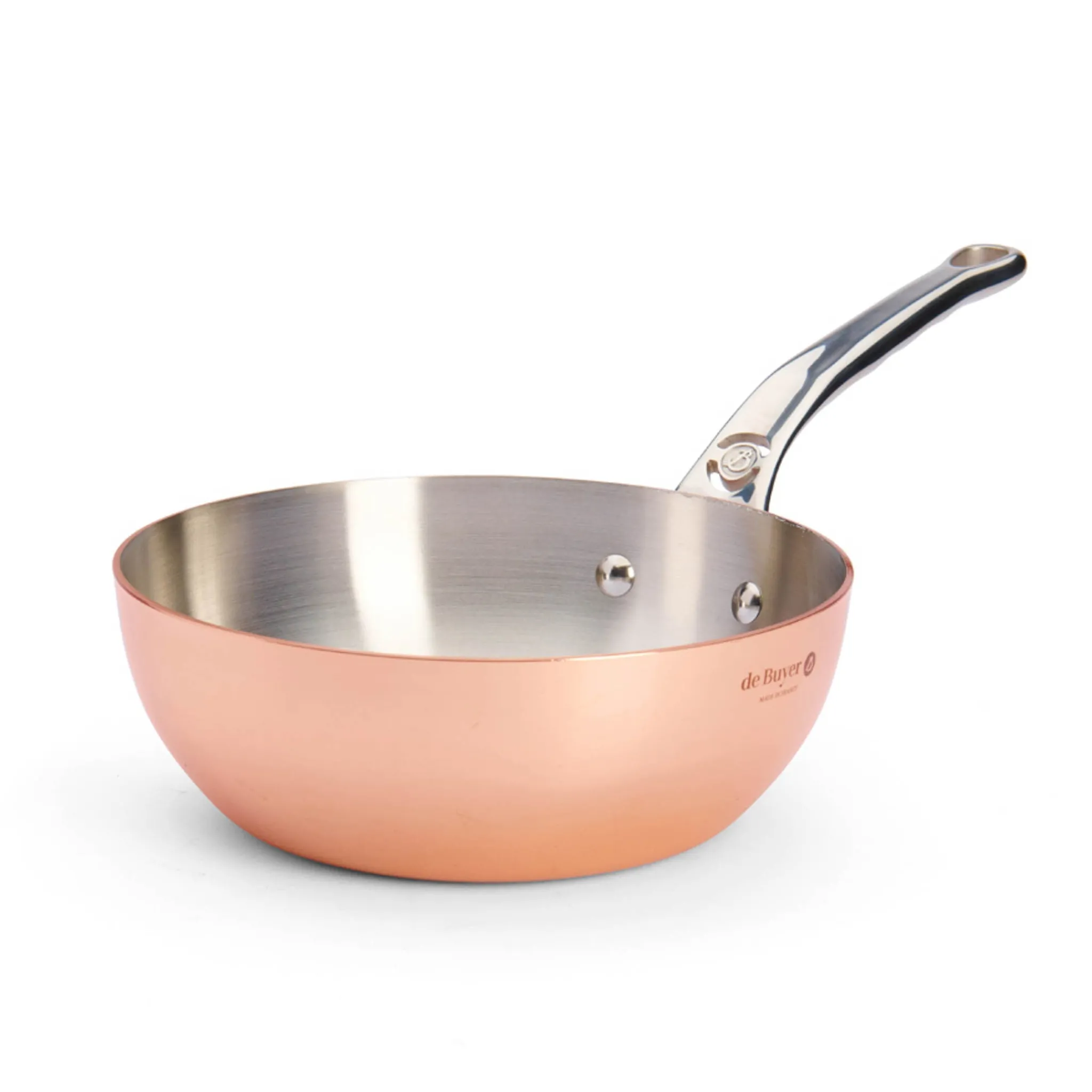 De Buyer Prima Matera Induction Copper Saucier with Stainless Steel Handle, 20cm Best