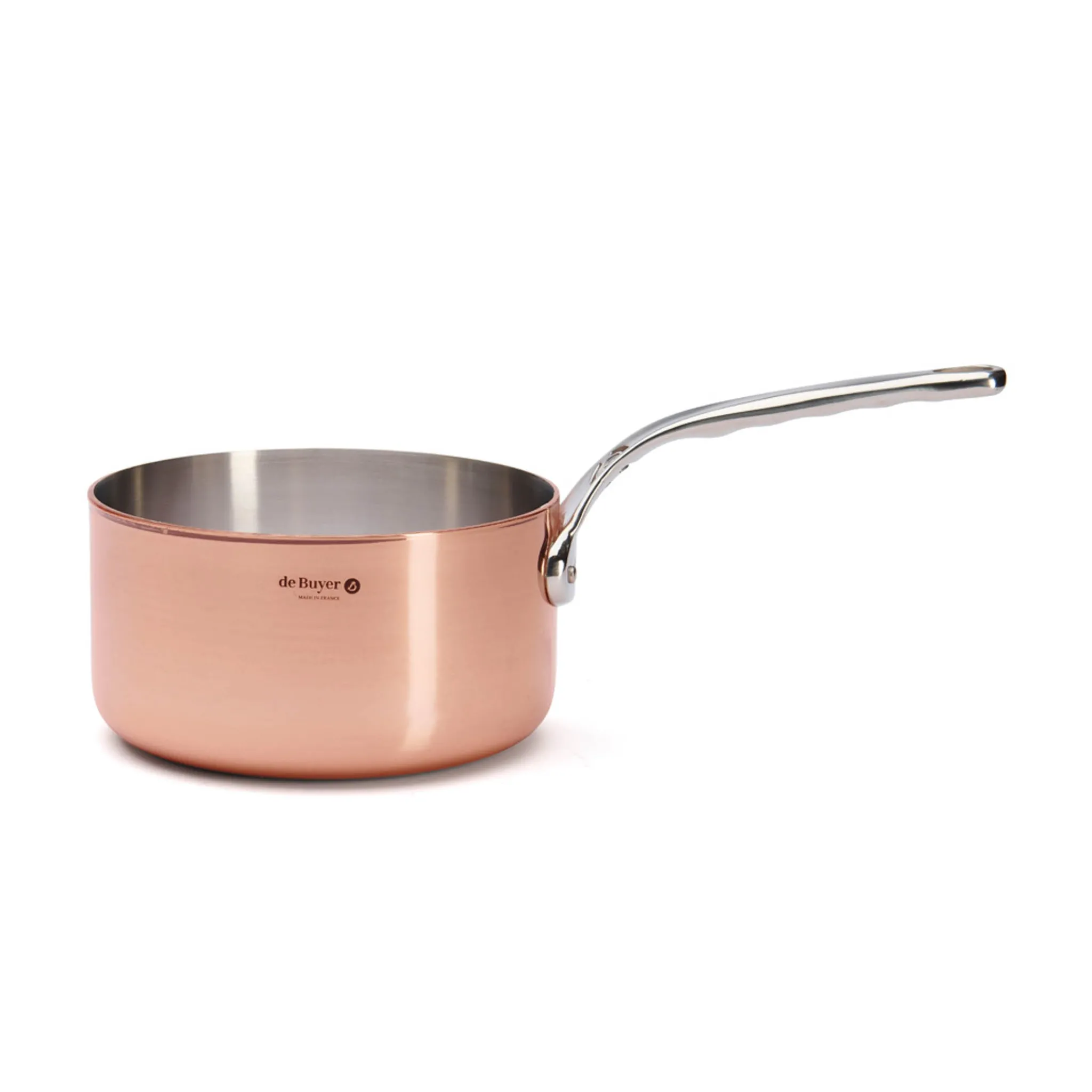 De Buyer Prima Matera Induction Copper Saucepan with Stainless Steel Handle Best