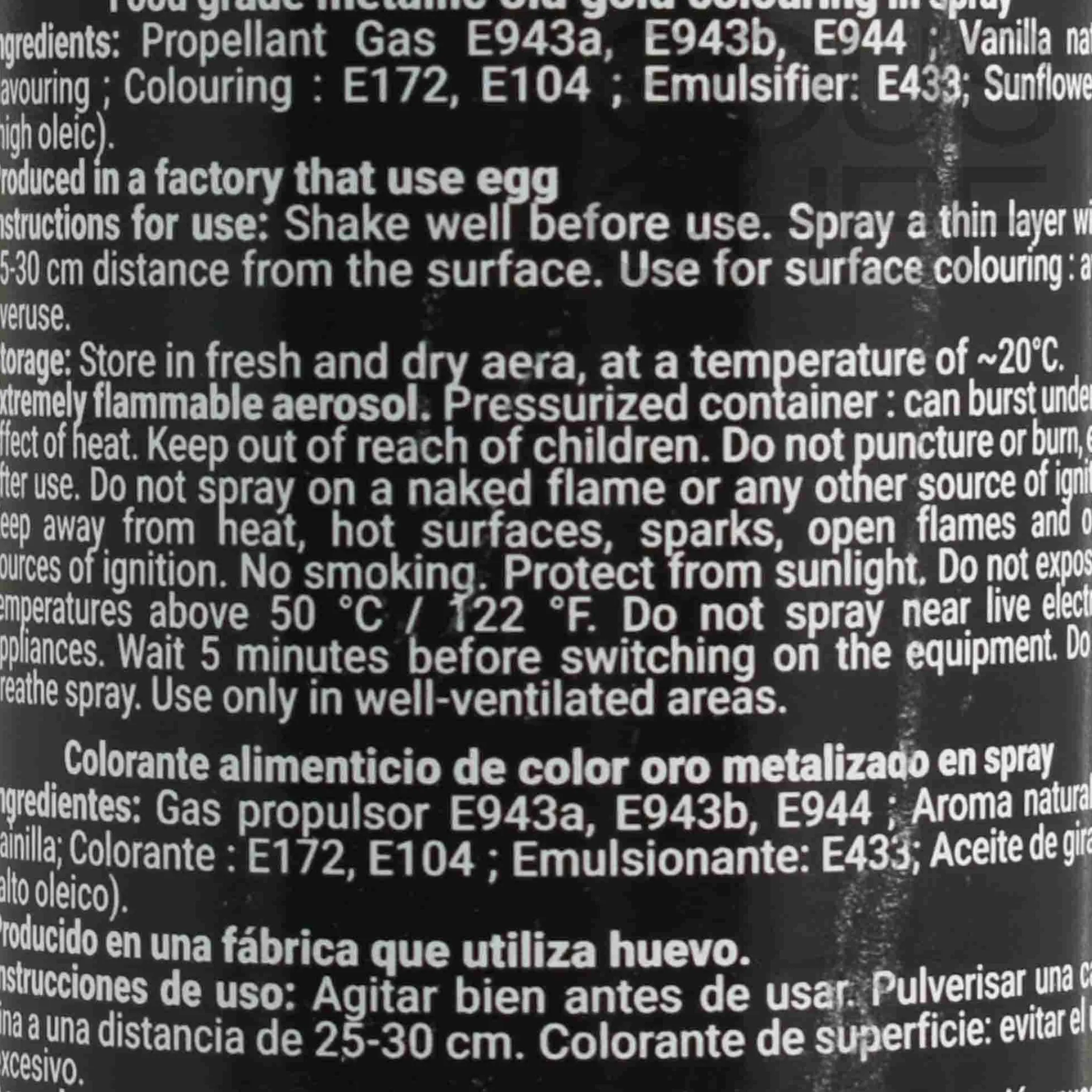 Deco Relief Metallic Gold Spray, 300ml Hot