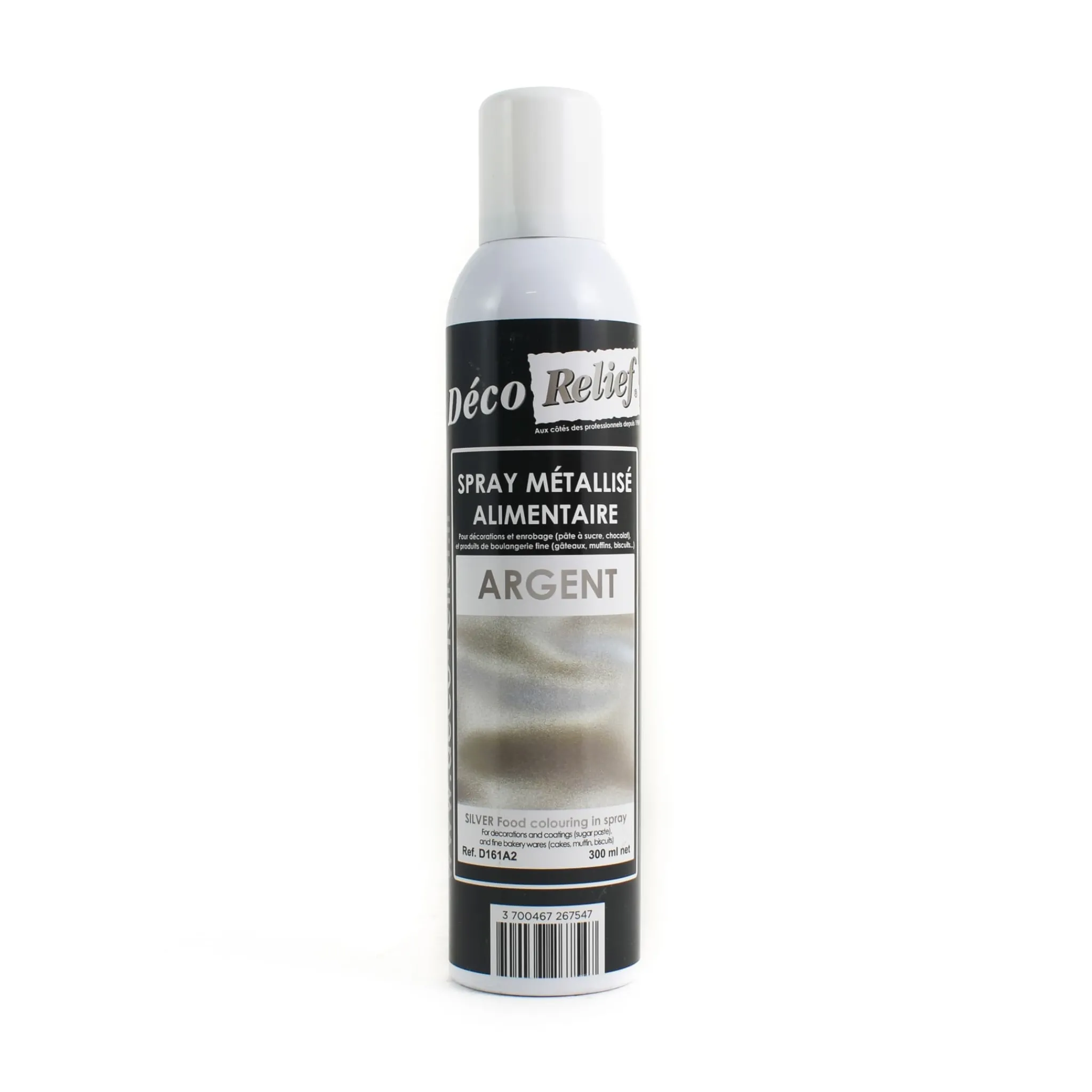 Deco Relief Metallic Silver Spray, 300ml Outlet