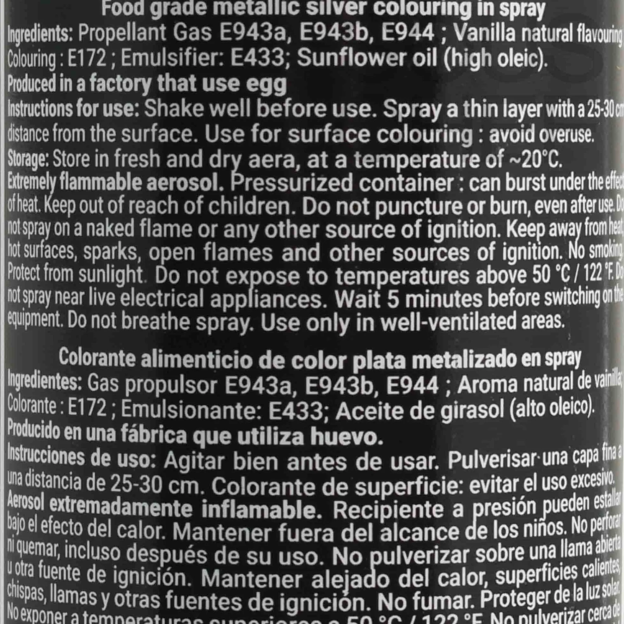 Deco Relief Metallic Silver Spray, 300ml Outlet