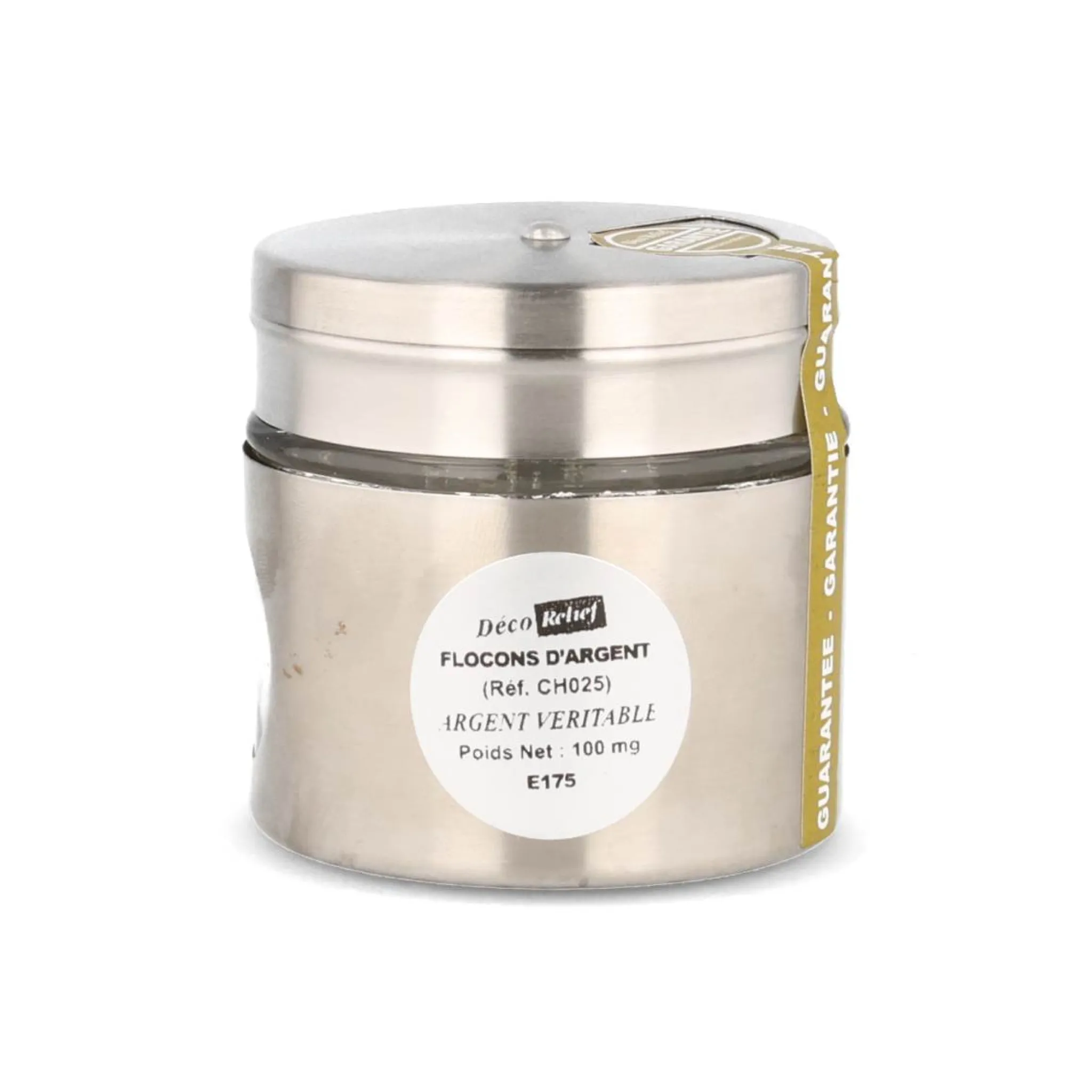 Deco Relief Real Silver Flakes, 100mg Sale