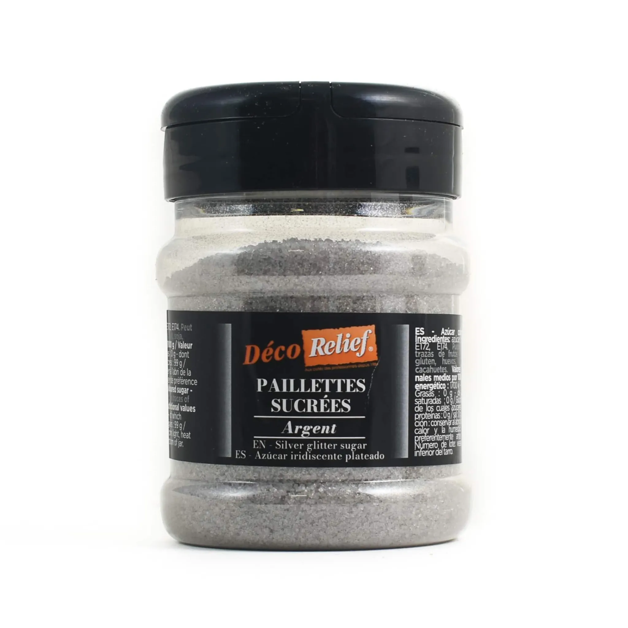 Deco Relief Silver Sugar Glitter, 60g Sale